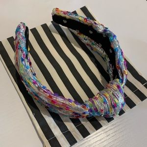 Lele Sadoughi Silver Confetti Headband